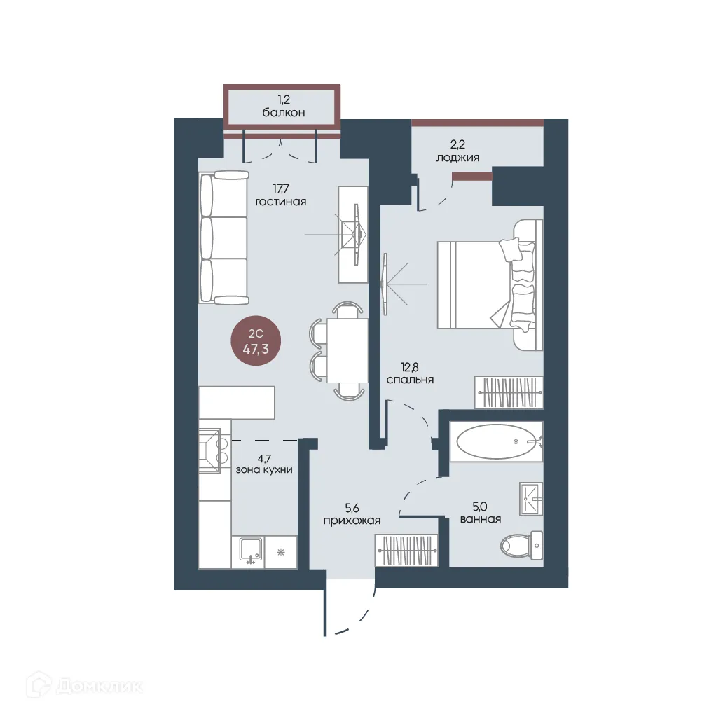 Фото квартиры в ЖК Белозерский