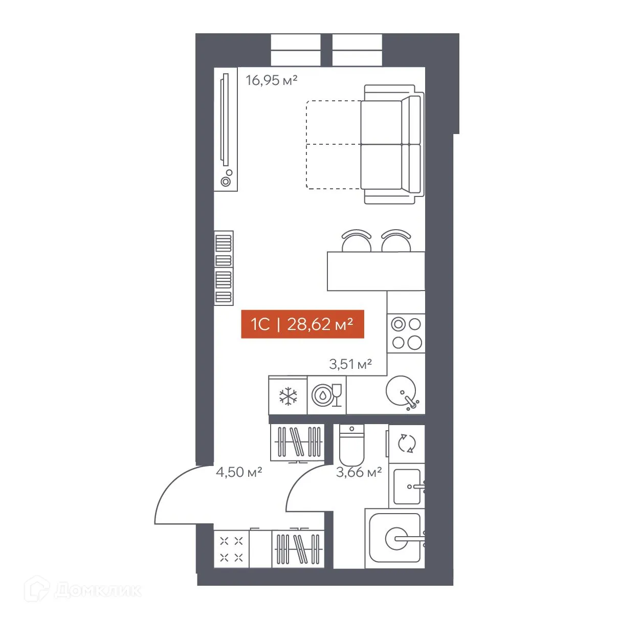 Фото квартиры в ЖК Ломоносов