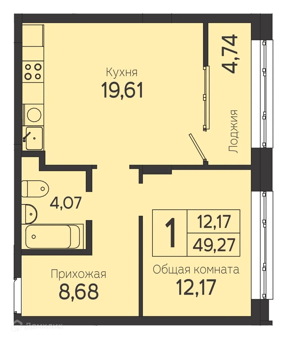 Фото квартиры в ЖК на Комсомольском