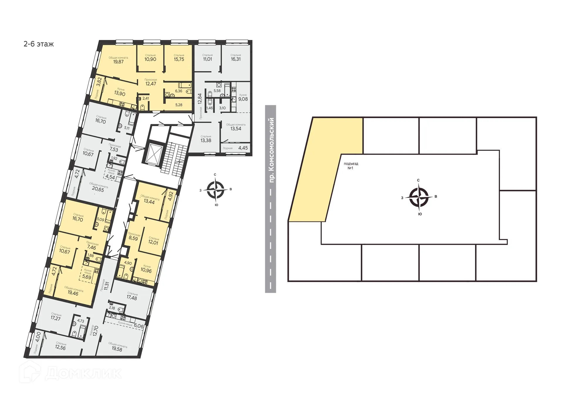 Фото квартиры в ЖК на Комсомольском