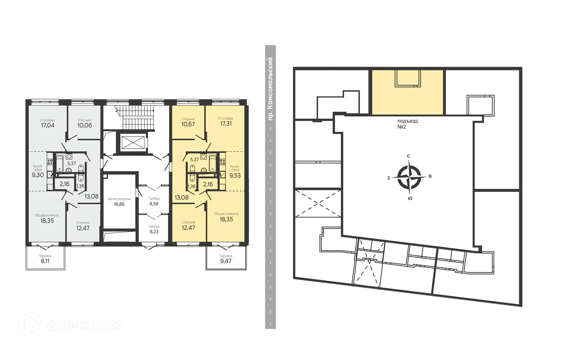 Фото квартиры в ЖК на Комсомольском