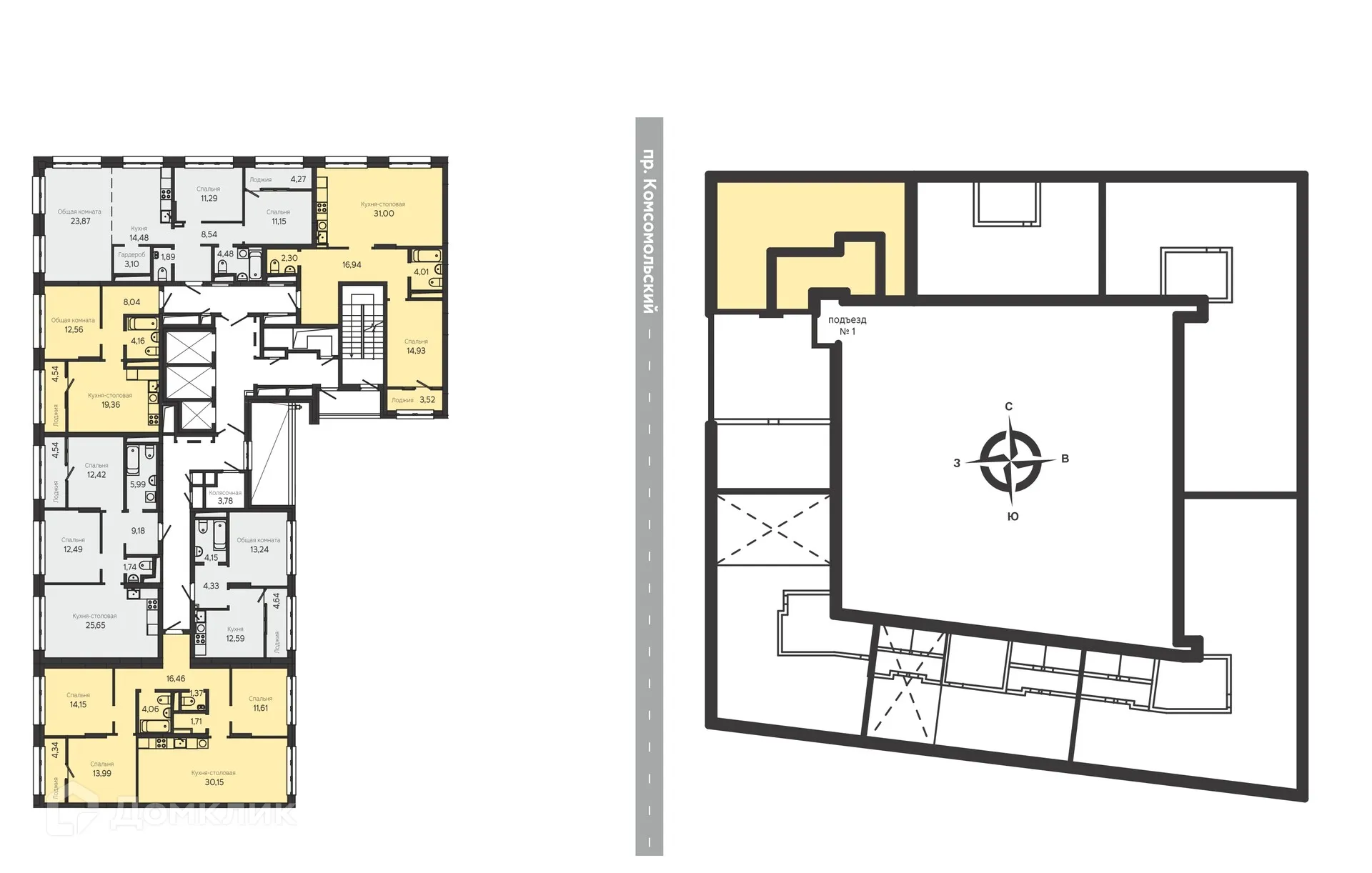 Фото квартиры в ЖК на Комсомольском