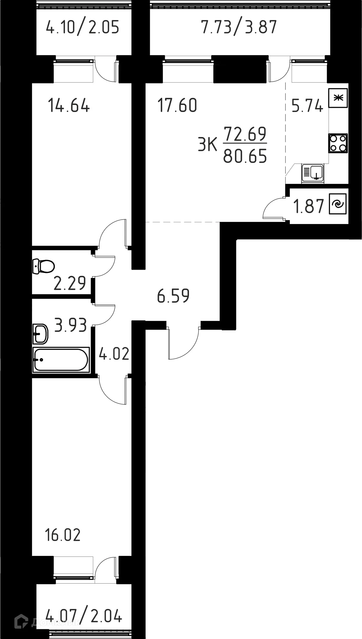 Фото квартиры в ЖК Композиция