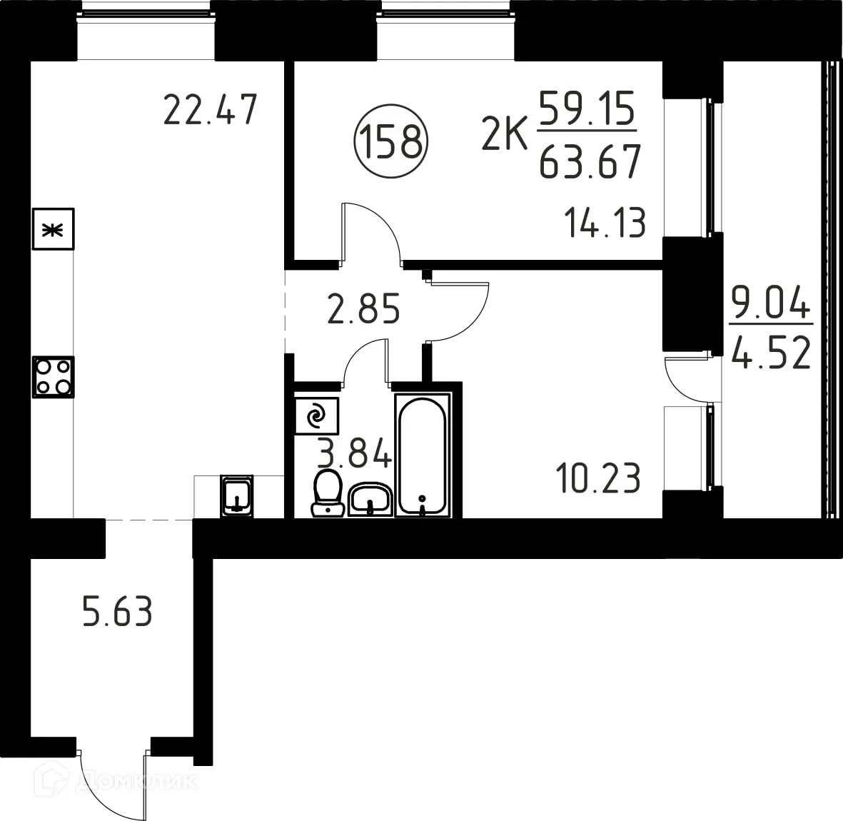 Фото квартиры в ЖК Композиция