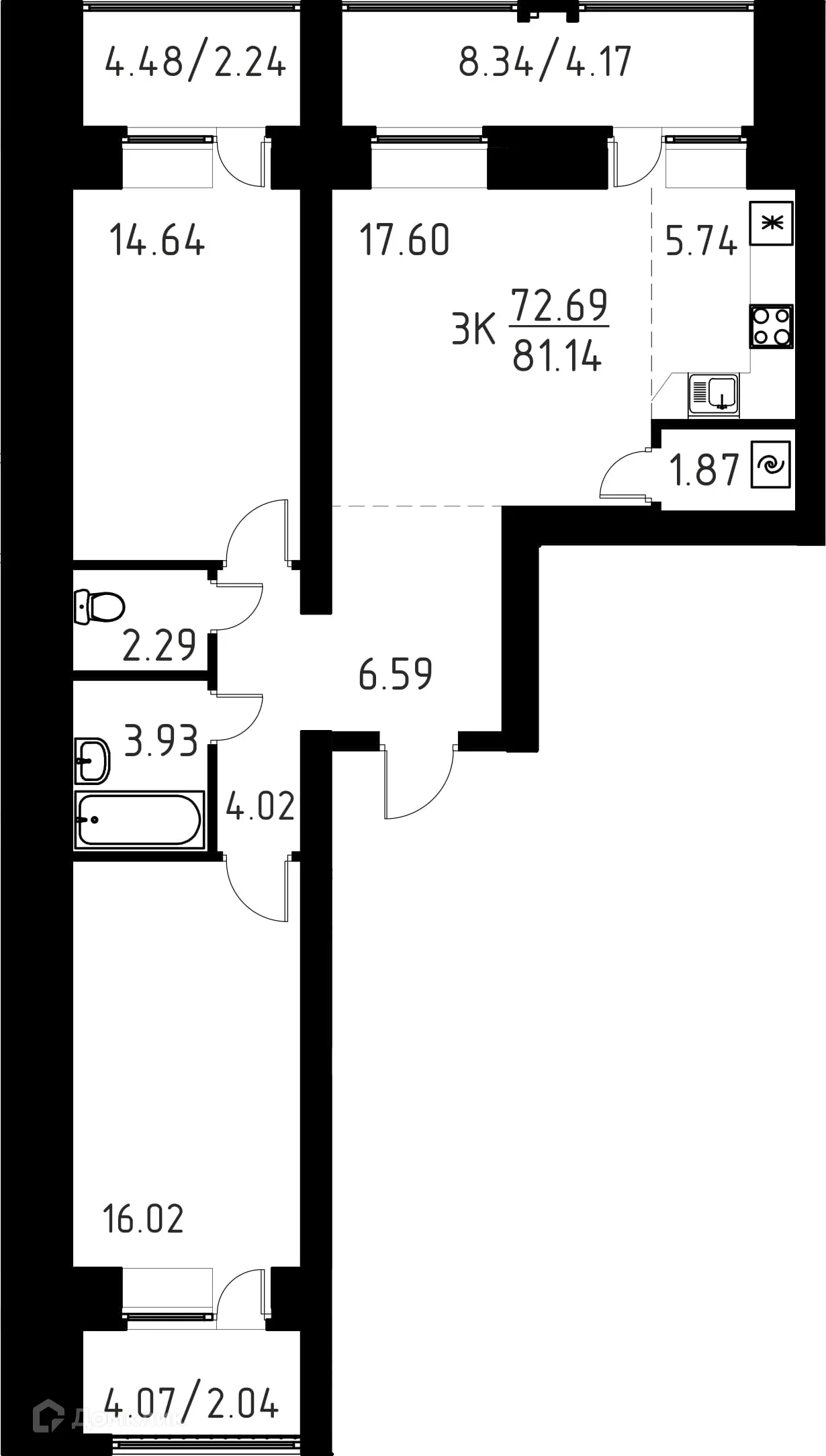 Фото квартиры в ЖК Композиция