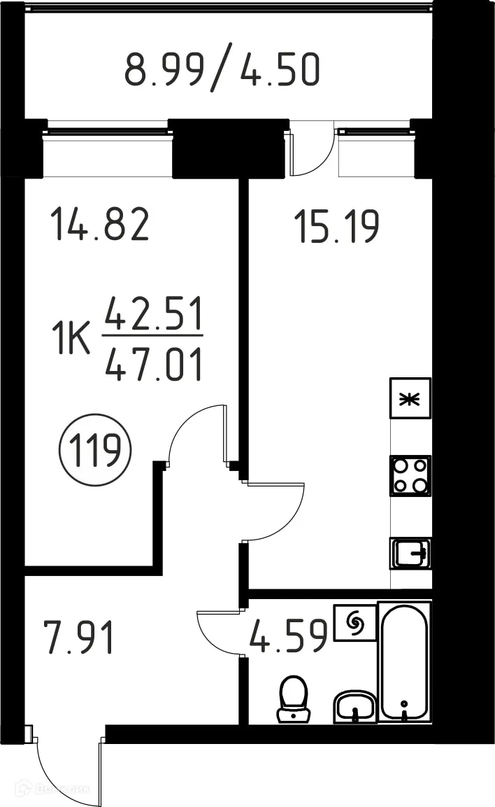 Фото квартиры в ЖК Композиция