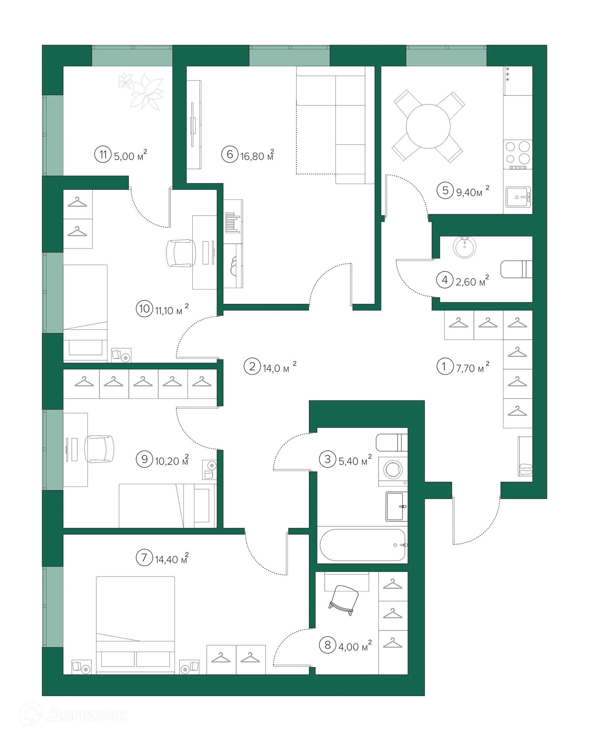 Фото квартиры в ЖК Михайловский парк-квартал