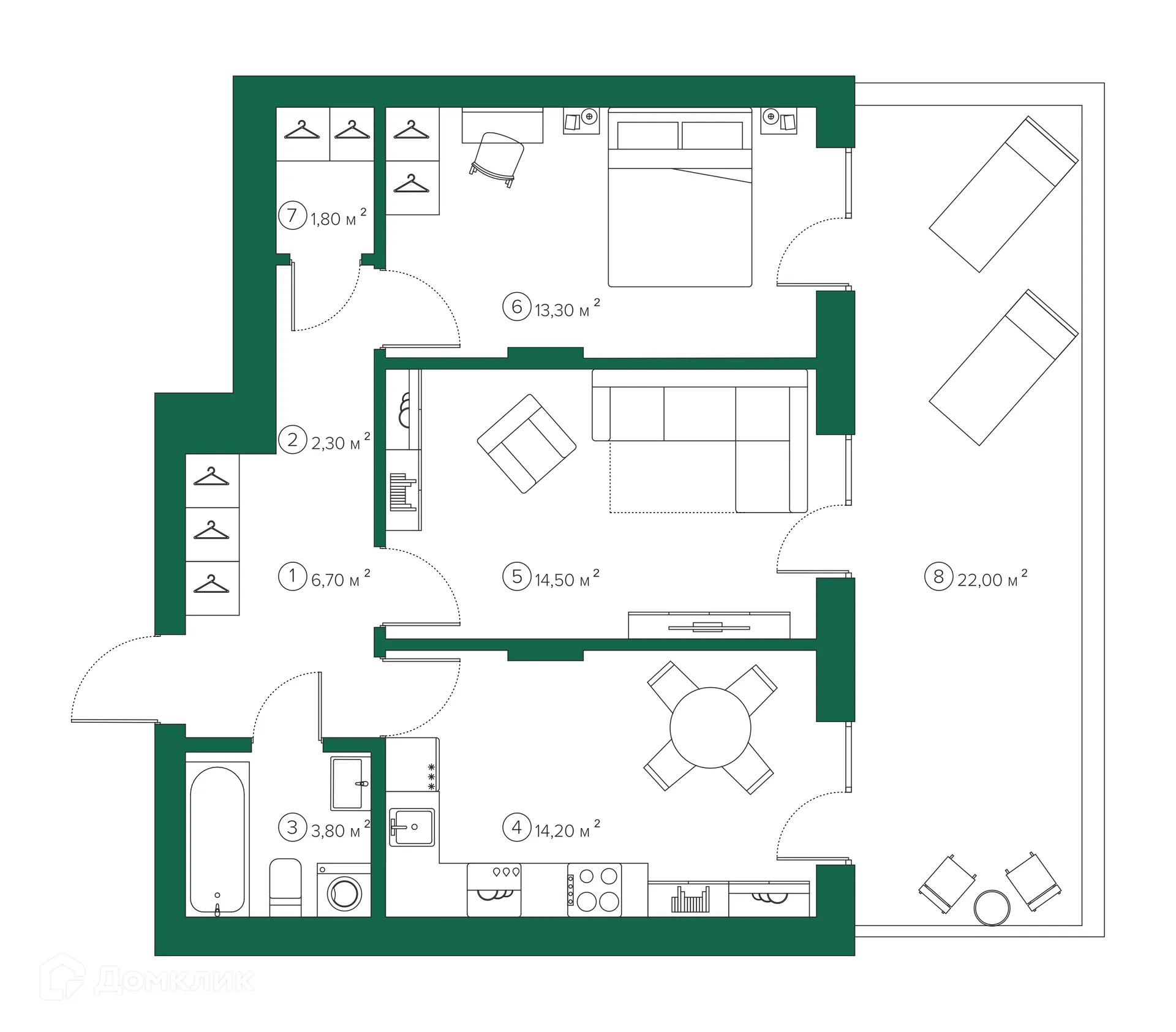 Фото квартиры в ЖК Михайловский парк-квартал