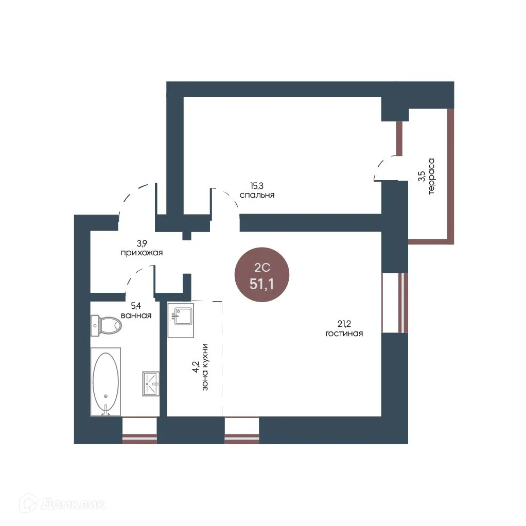 Фото квартиры в ЖК Белозерский