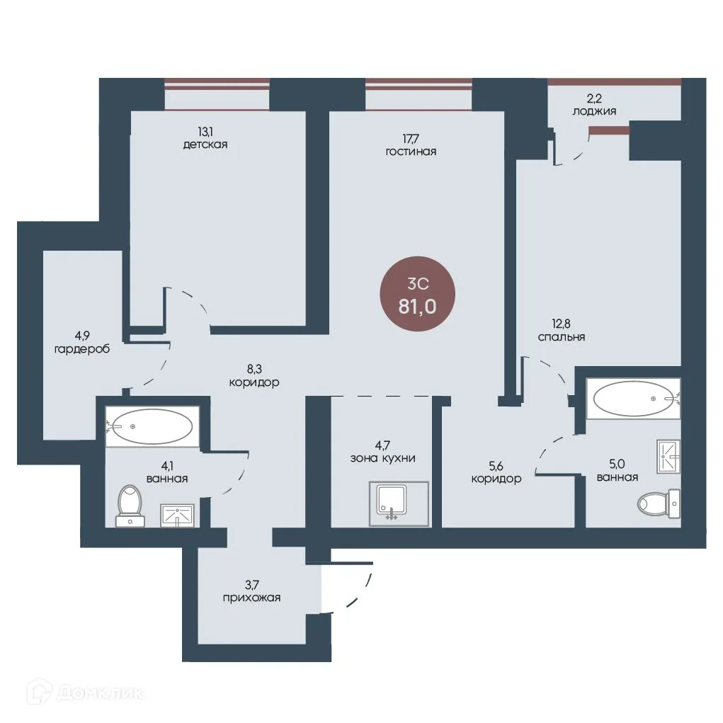 Фото квартиры в ЖК Белозерский