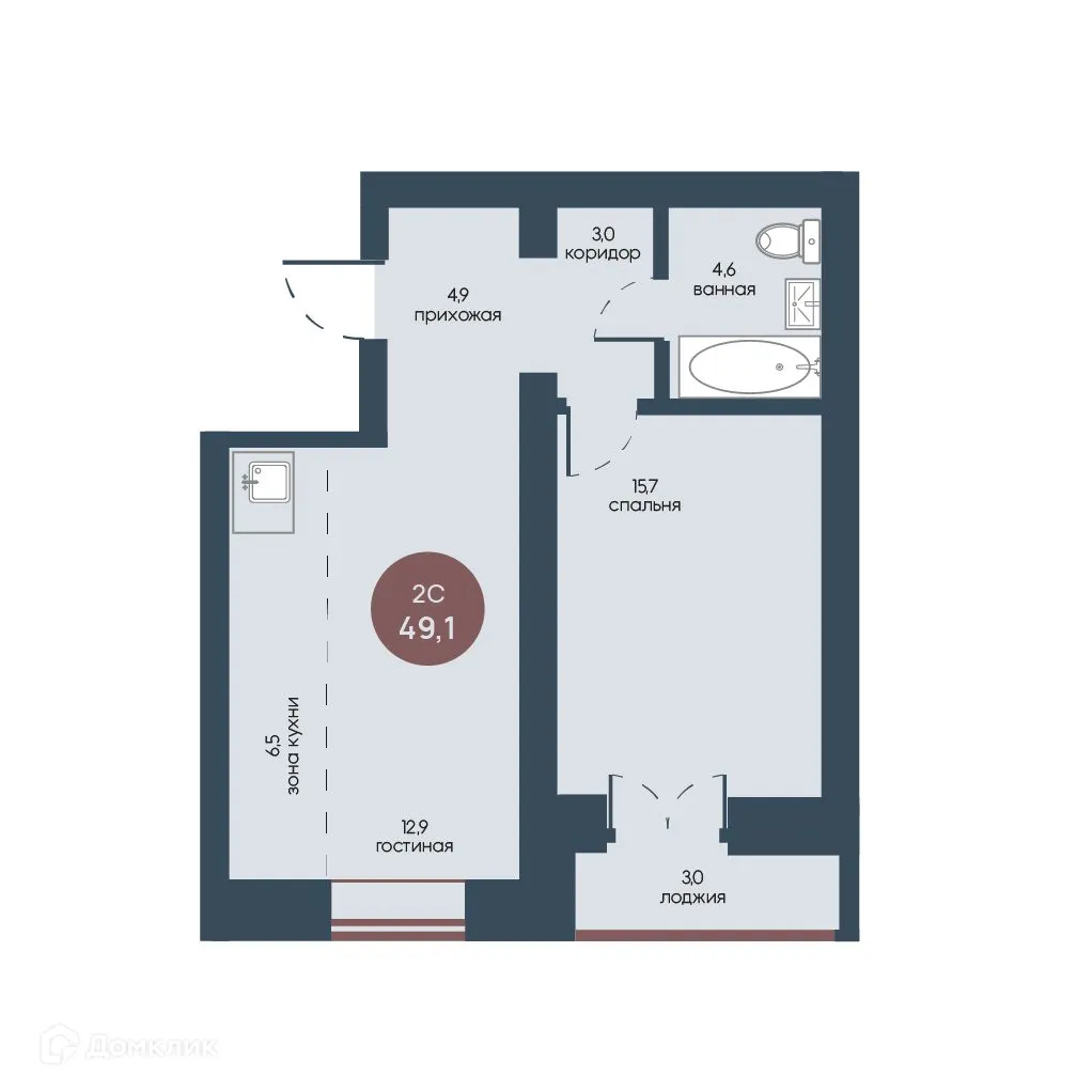 Фото квартиры в ЖК Белозерский