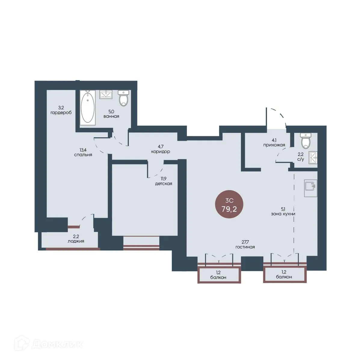 Фото квартиры в ЖК Белозерский