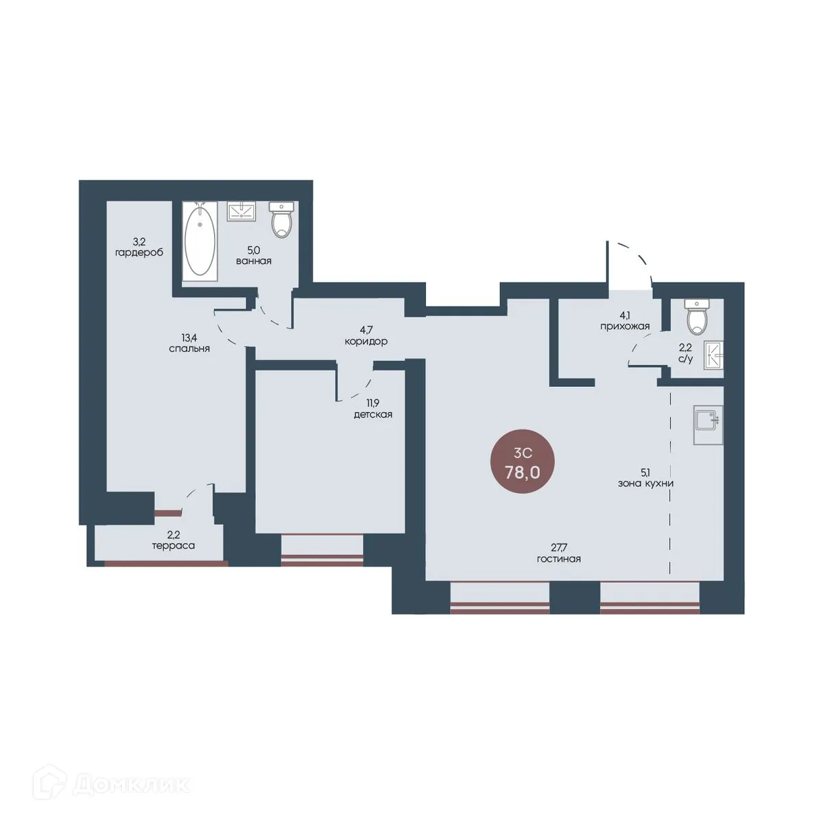 Фото квартиры в ЖК Белозерский