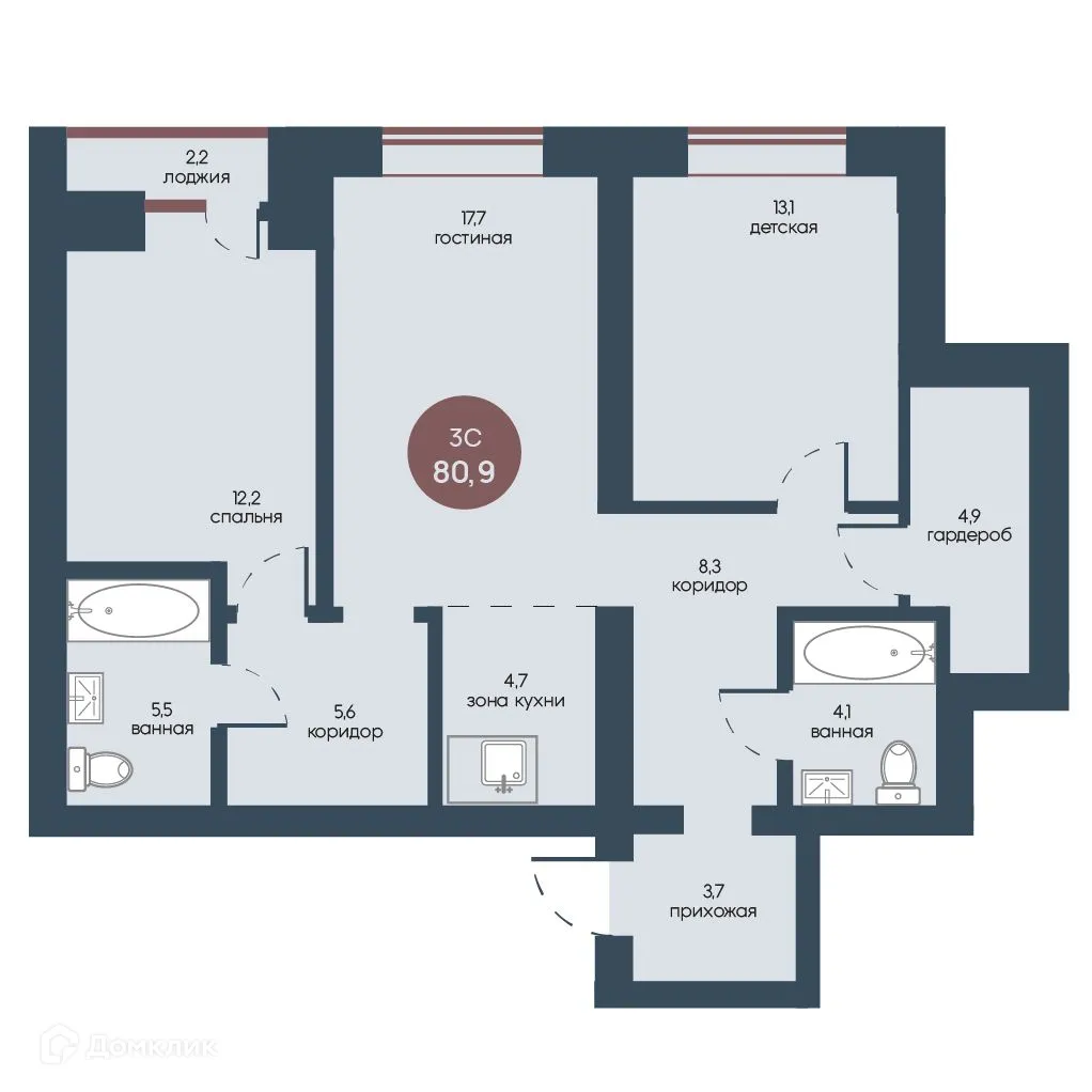 Фото квартиры в ЖК Белозерский