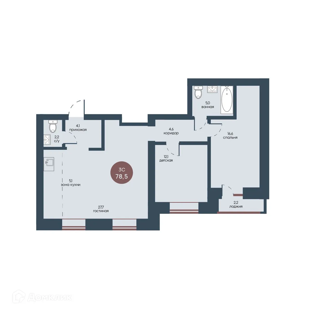 Фото квартиры в ЖК Белозерский