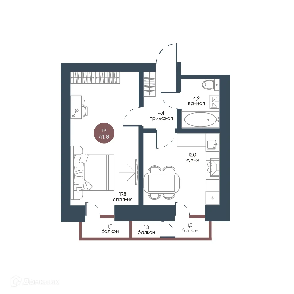 Фото квартиры в ЖК Белозерский