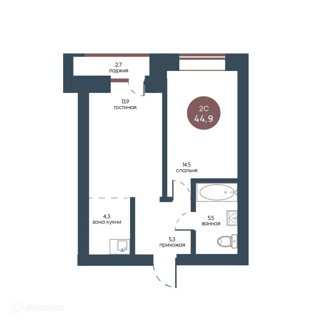 Фото квартиры в ЖК Белозерский