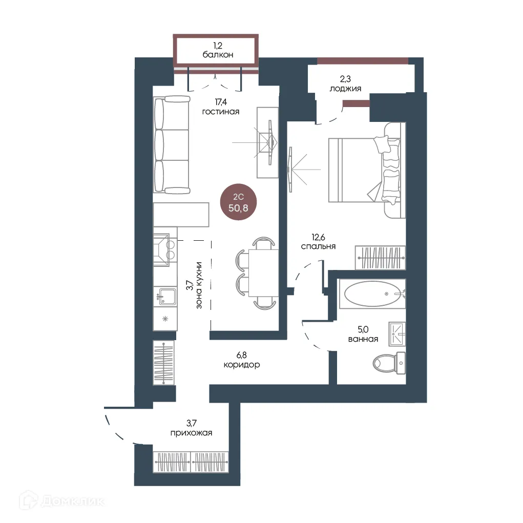 Фото квартиры в ЖК Белозерский