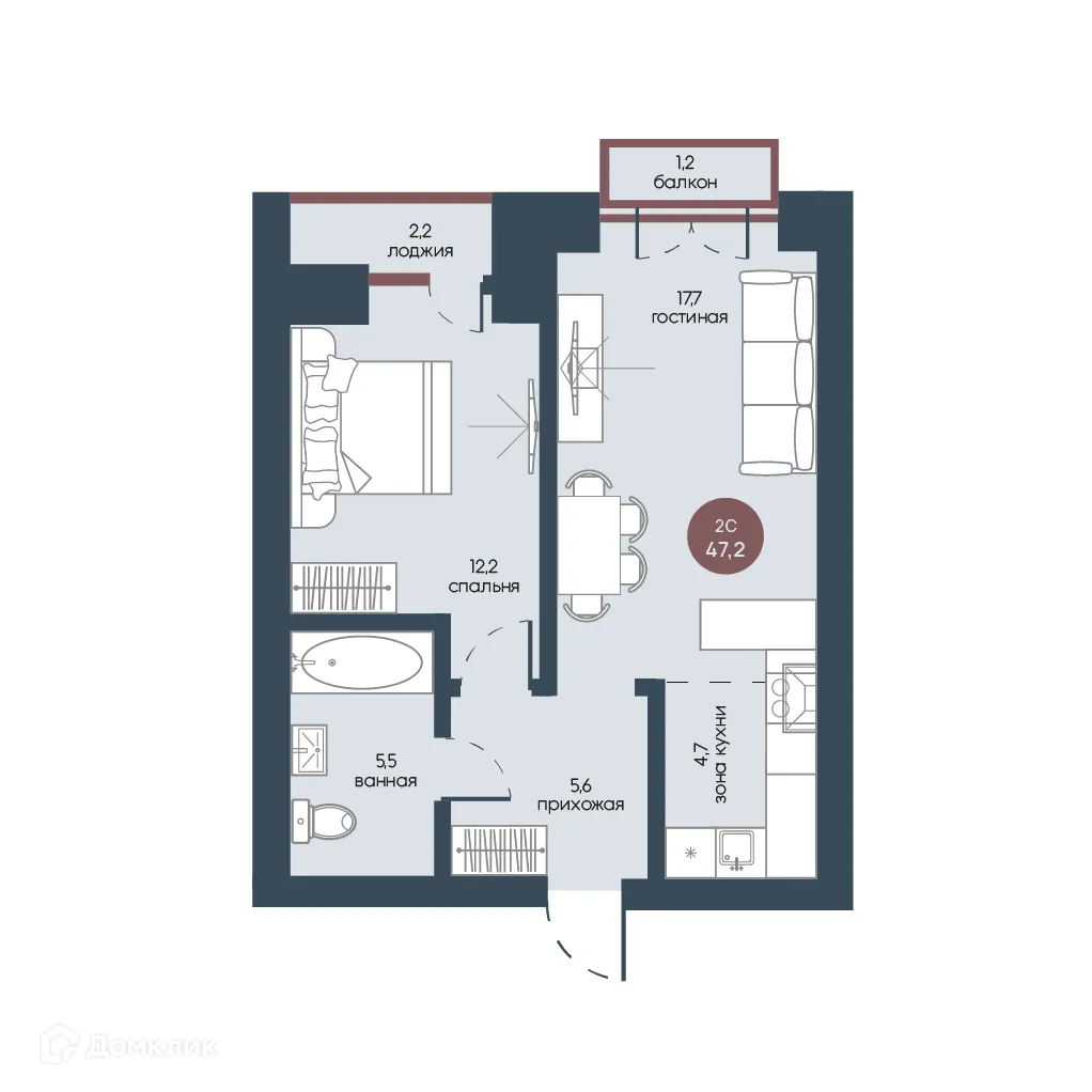 Фото квартиры в ЖК Белозерский