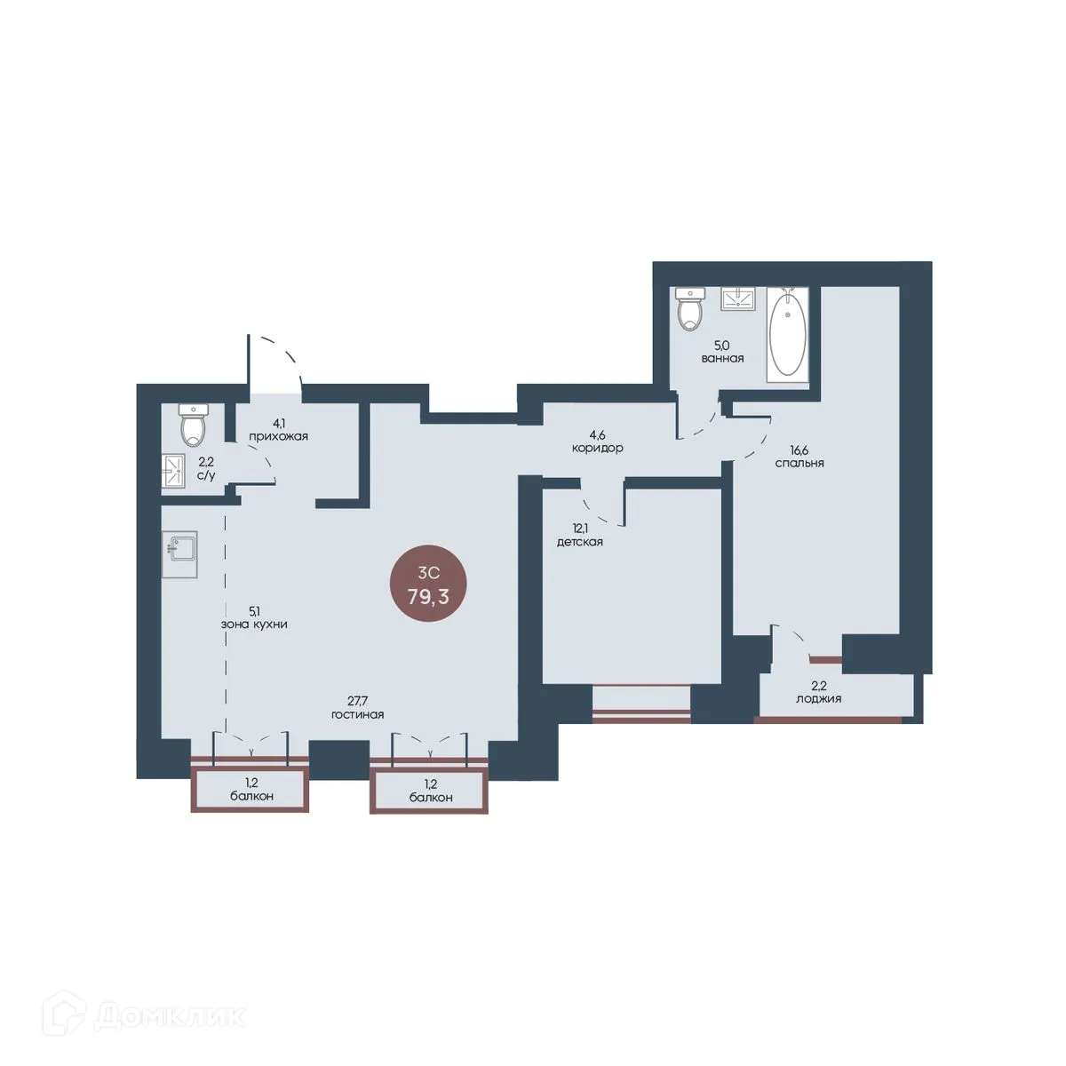 Фото квартиры в ЖК Белозерский