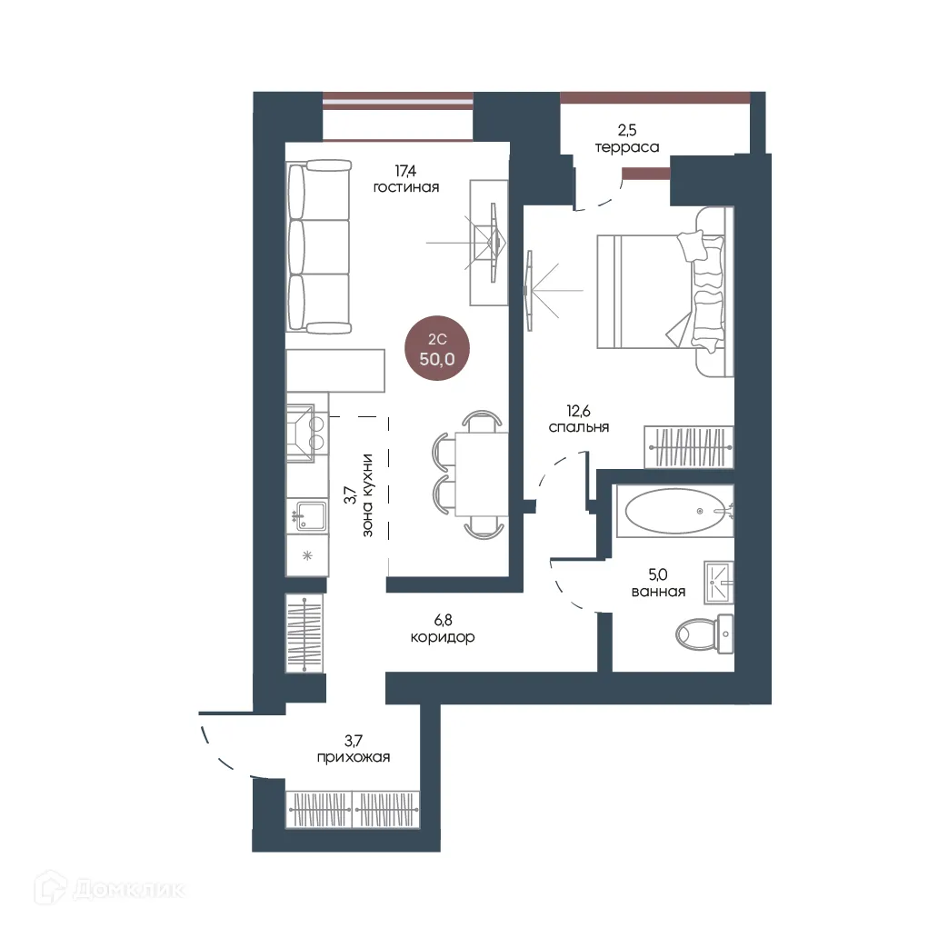 Фото квартиры в ЖК Белозерский