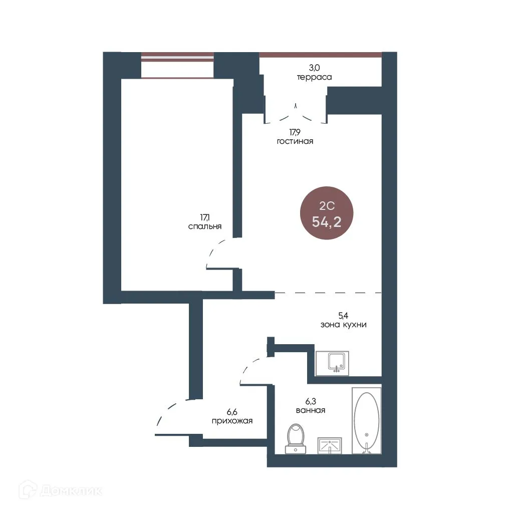 Фото квартиры в ЖК Белозерский