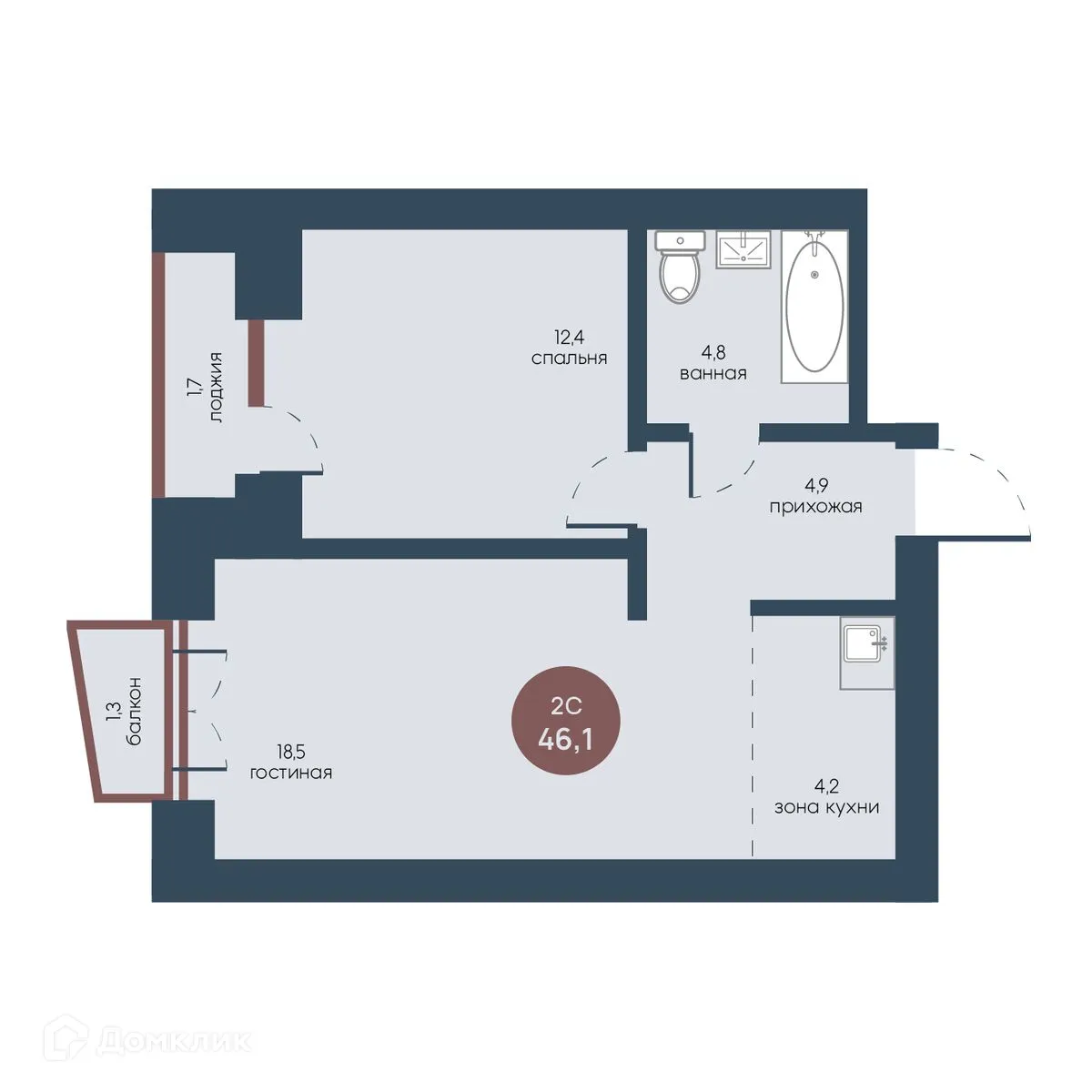 Фото квартиры в ЖК Белозерский