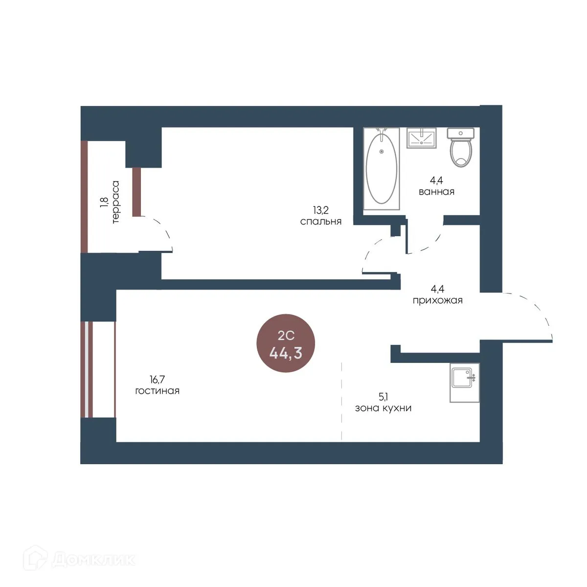 Фото квартиры в ЖК Белозерский