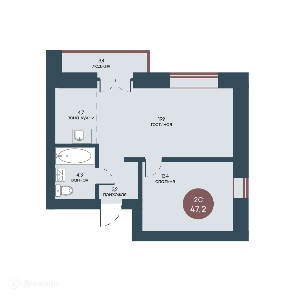 Фото квартиры в ЖК Белозерский