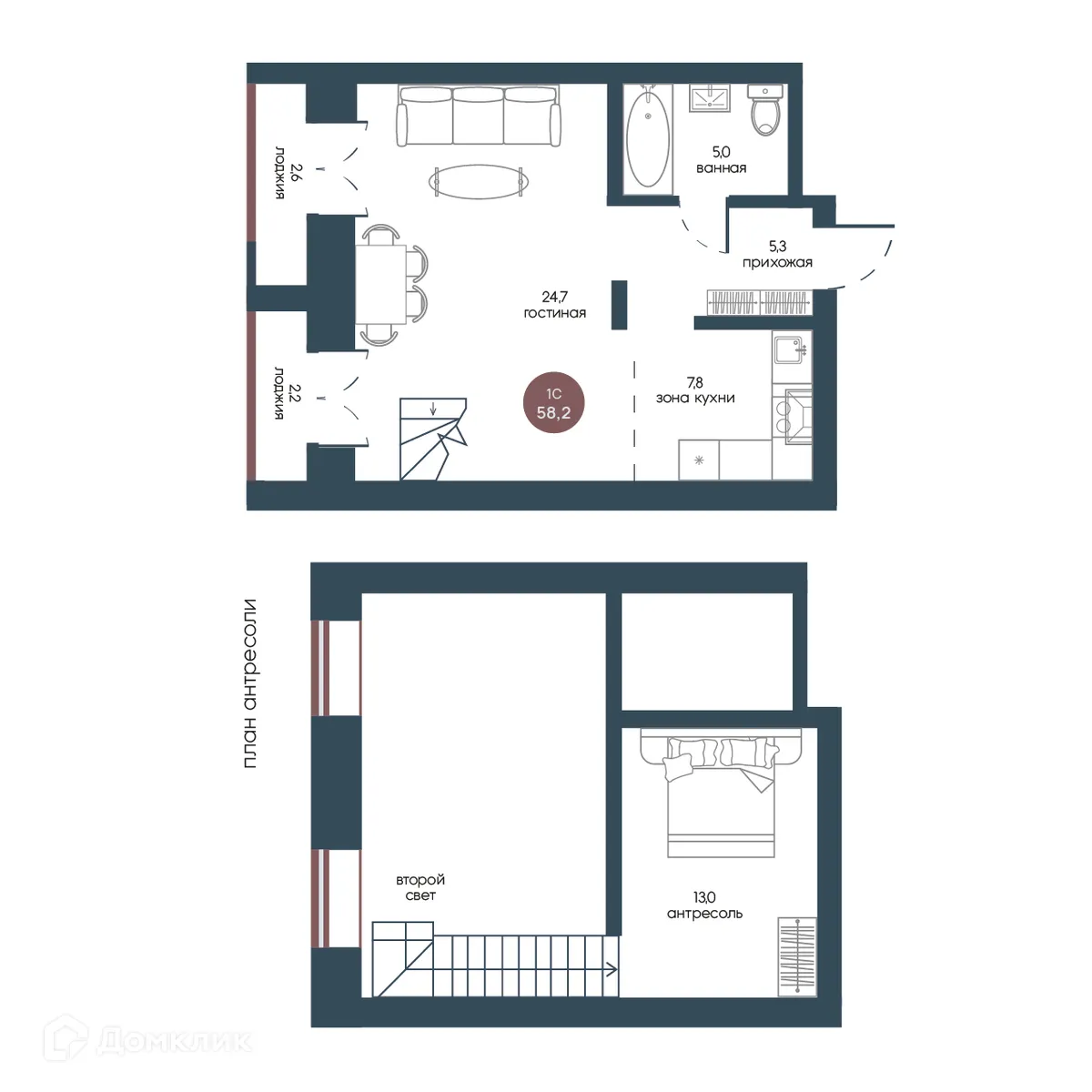 Фото квартиры в ЖК Белозерский