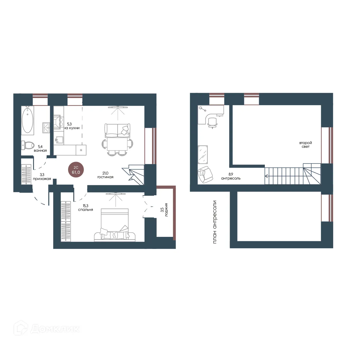 Фото квартиры в ЖК Белозерский