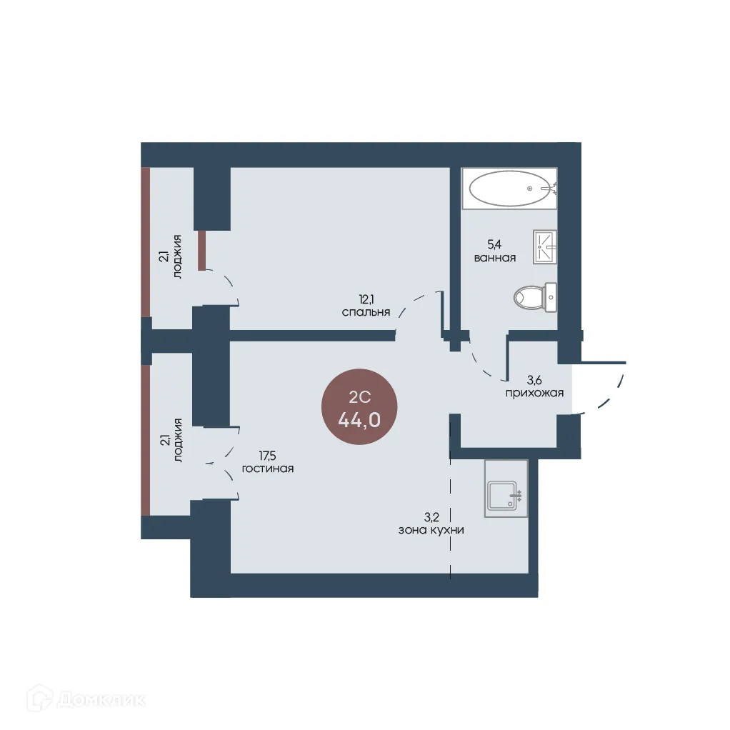 Фото квартиры в ЖК Белозерский