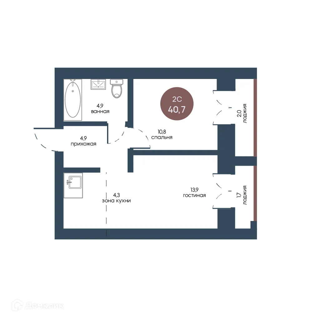 Фото квартиры в ЖК Белозерский