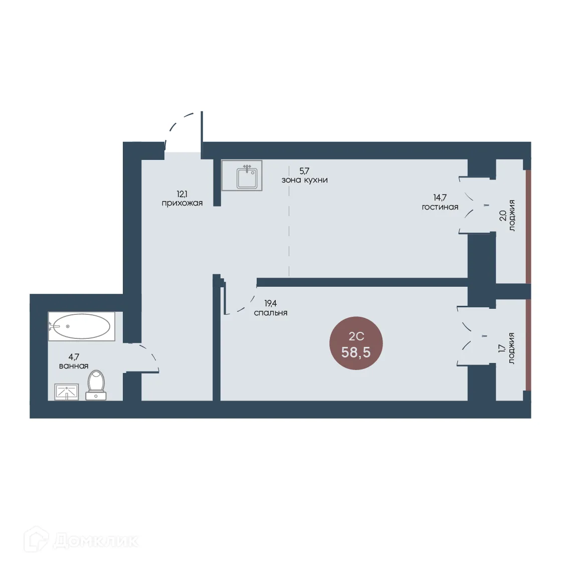 Фото квартиры в ЖК Белозерский