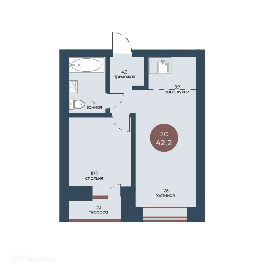 Фото квартиры в ЖК Белозерский