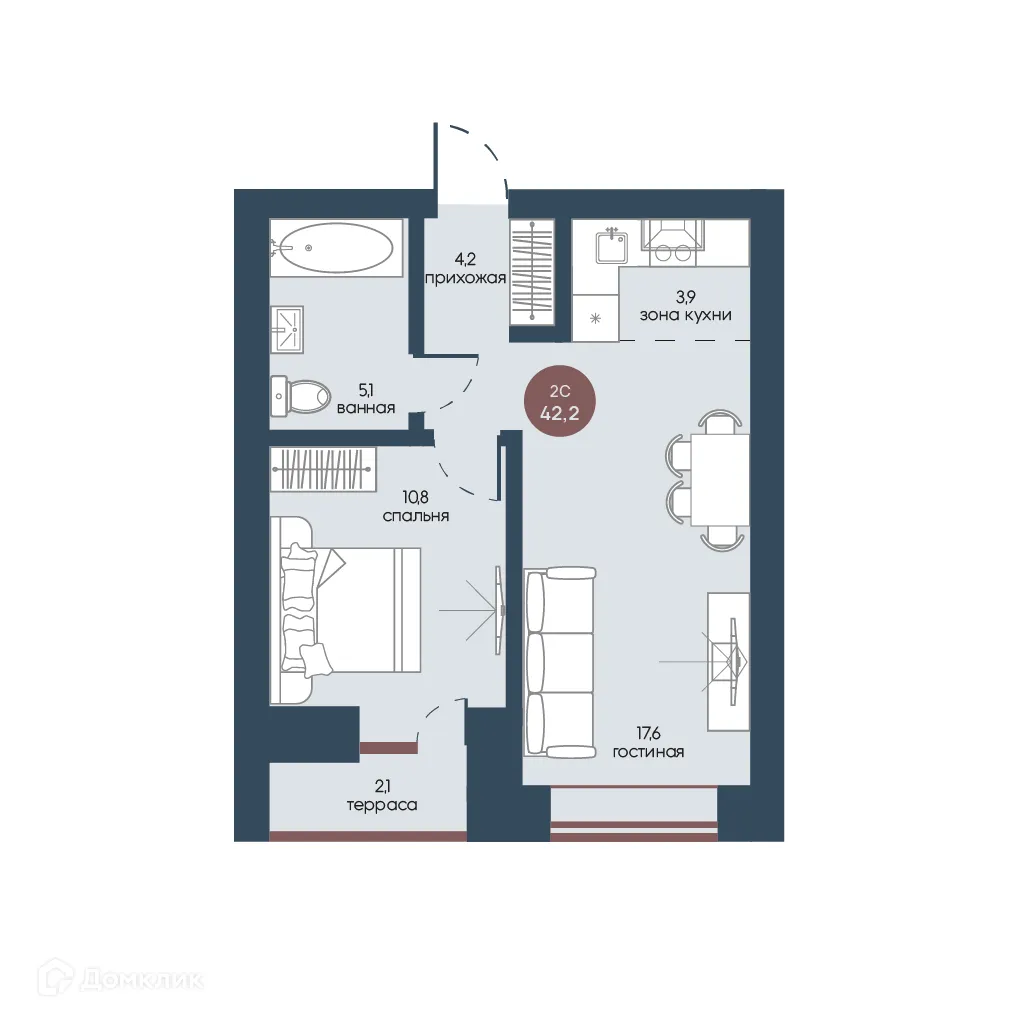 Фото квартиры в ЖК Белозерский