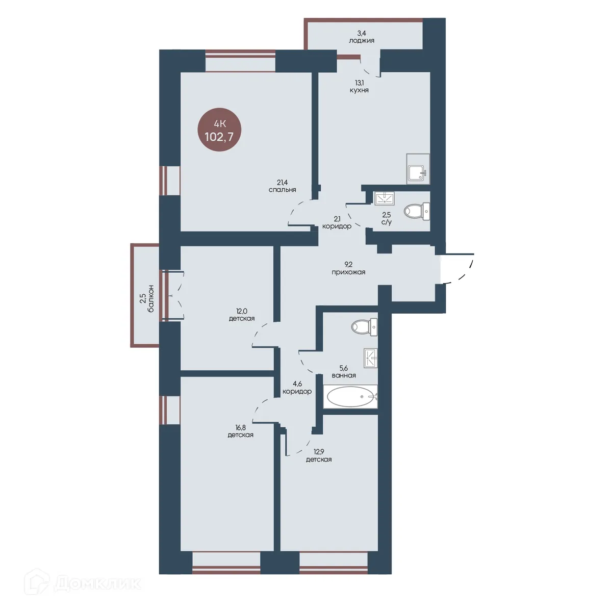 Фото квартиры в ЖК Белозерский