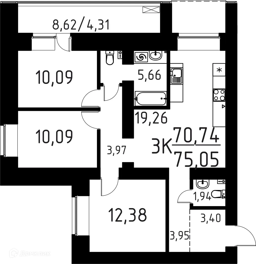 Фото квартиры в ЖК ЛетоПарк