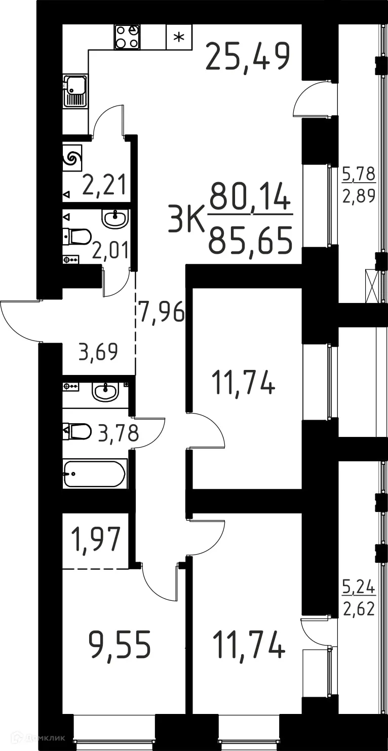 Фото квартиры в ЖК ЛетоПарк