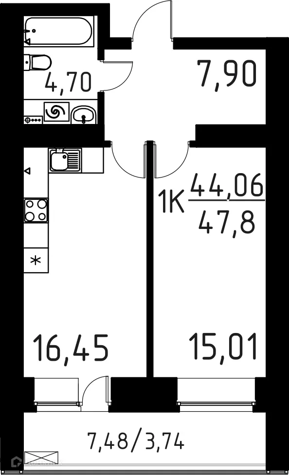 Фото квартиры в ЖК ЛетоПарк