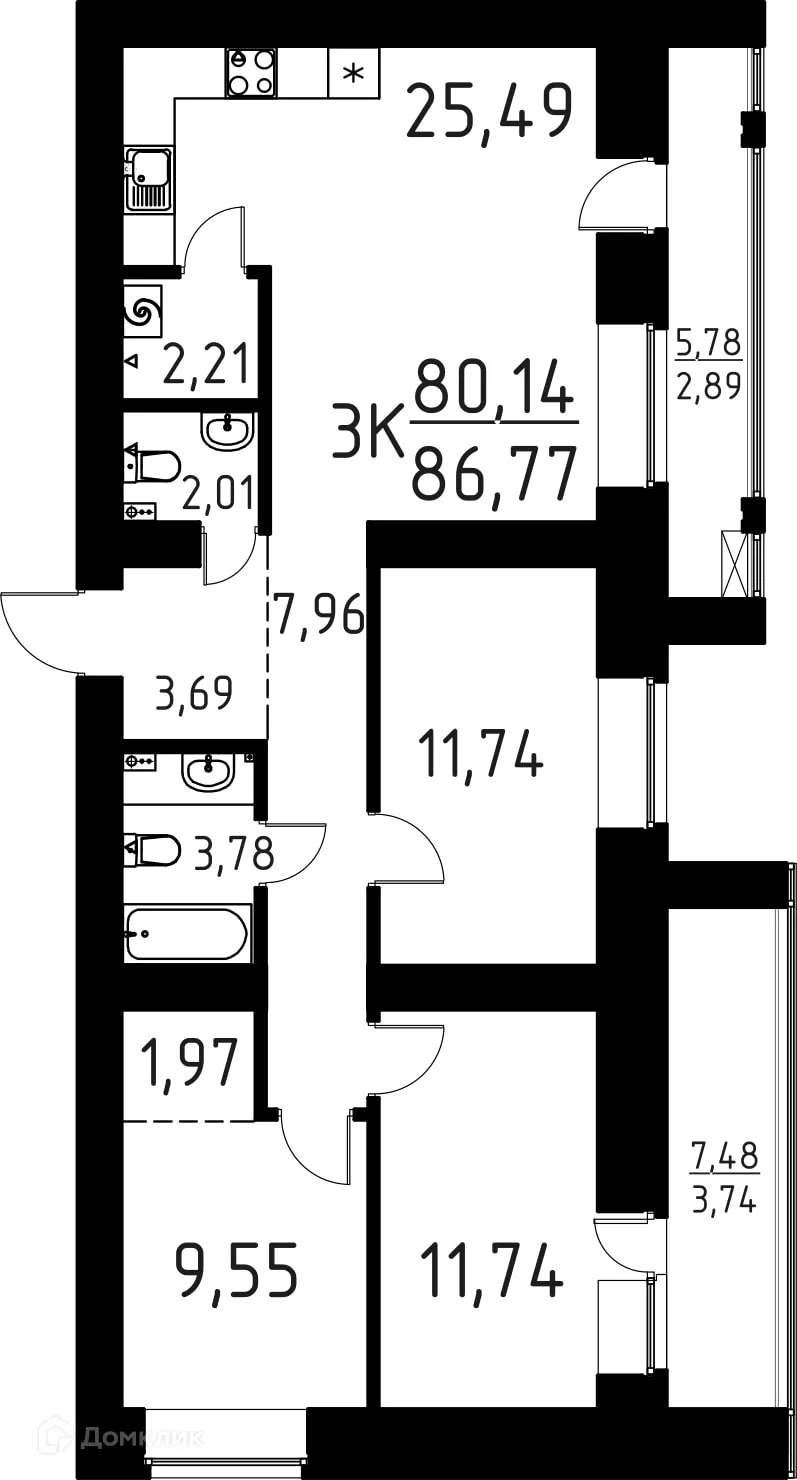 Фото квартиры в ЖК ЛетоПарк