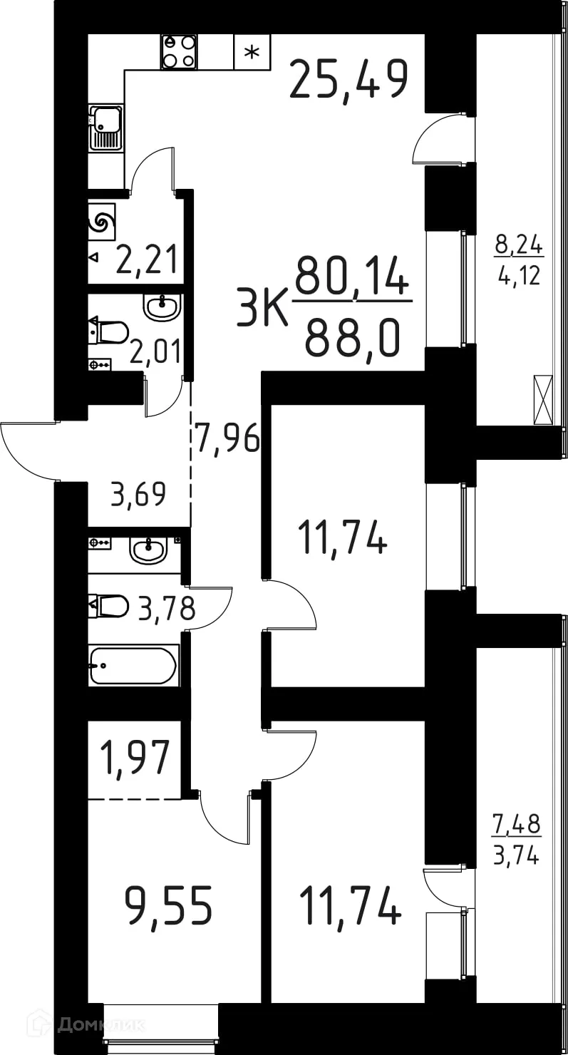 Фото квартиры в ЖК ЛетоПарк