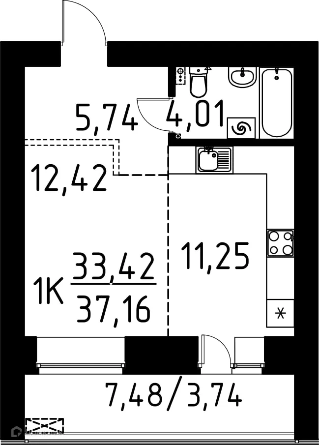 Фото квартиры в ЖК ЛетоПарк