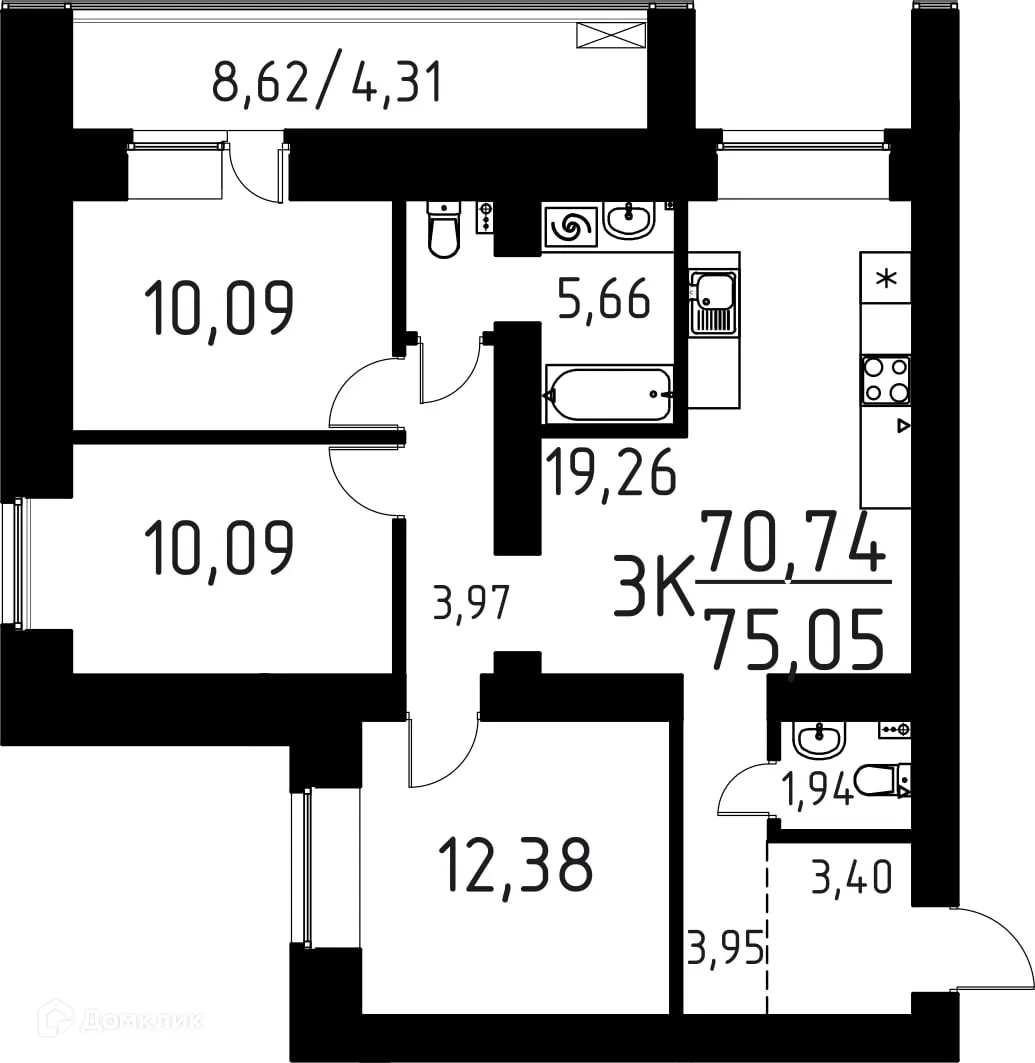 Фото квартиры в ЖК ЛетоПарк