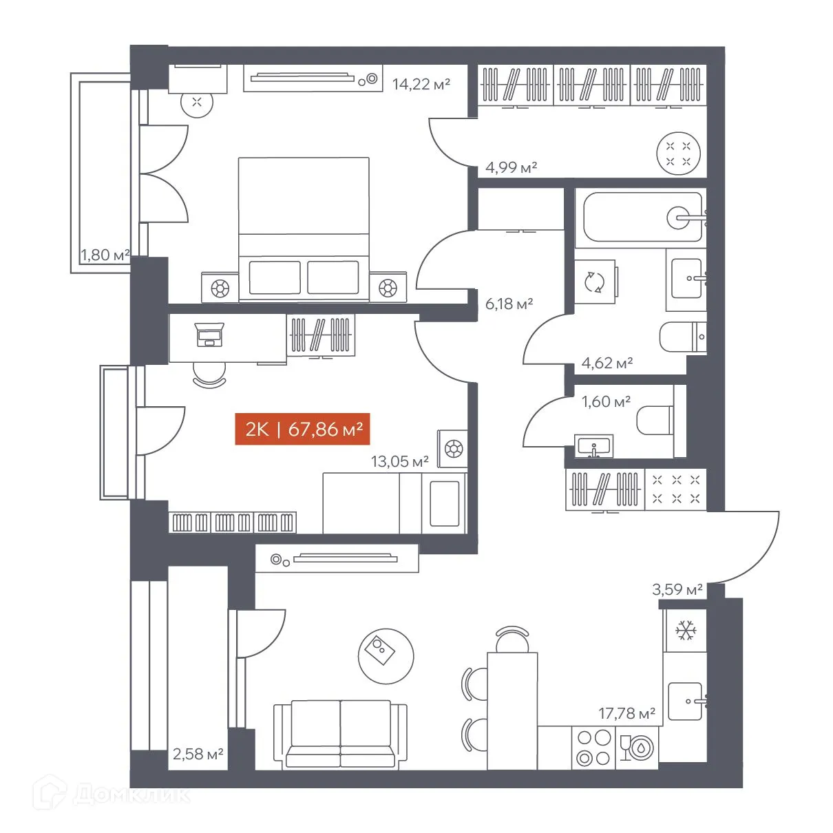 Фото квартиры в ЖК Ломоносов