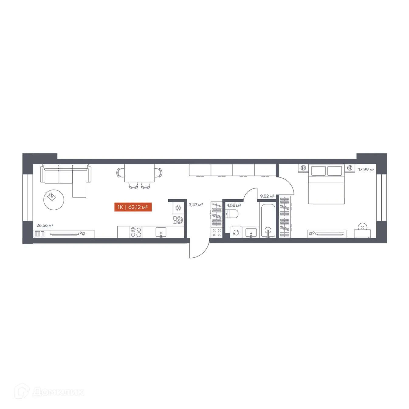 Фото квартиры в ЖК Ломоносов