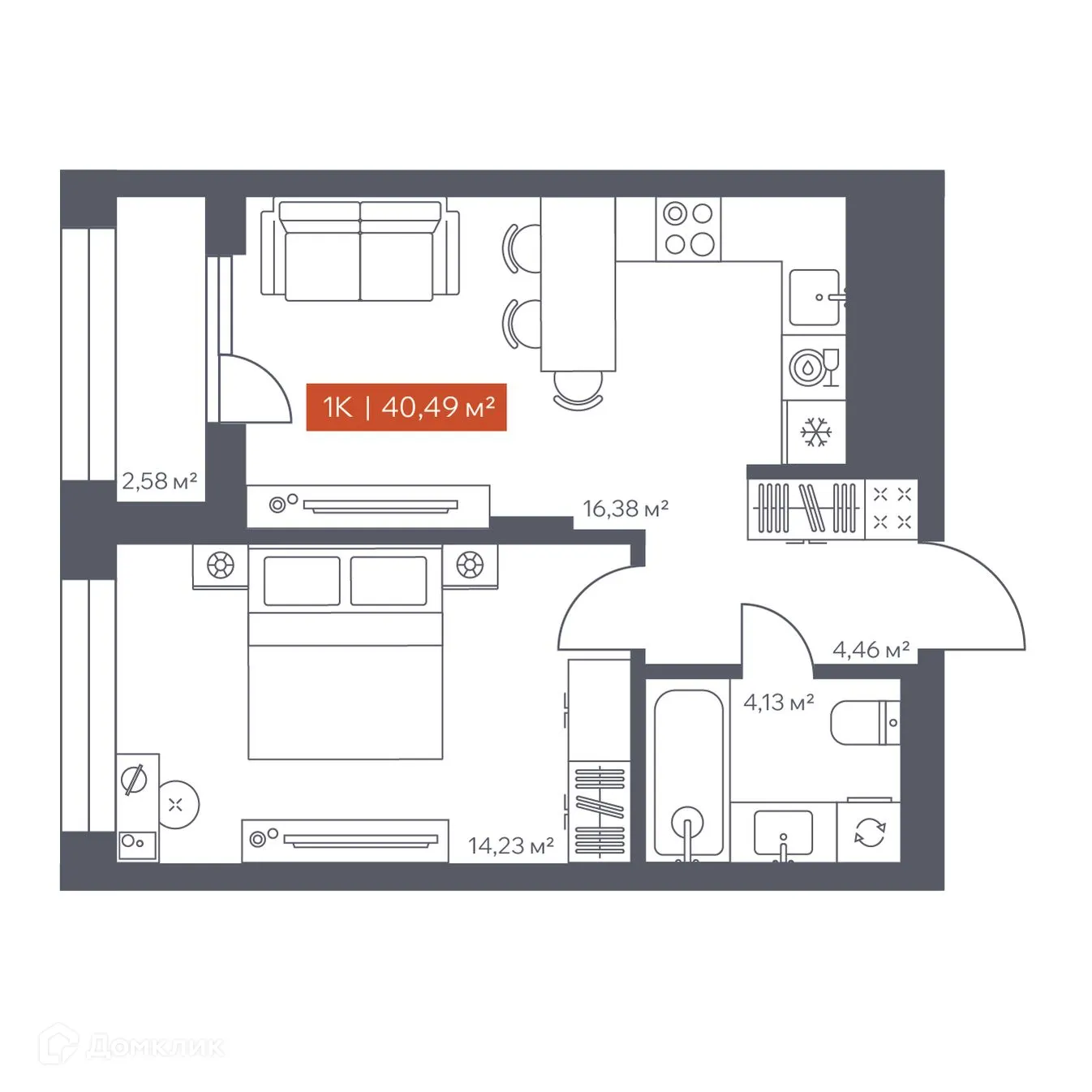 Фото квартиры в ЖК Ломоносов