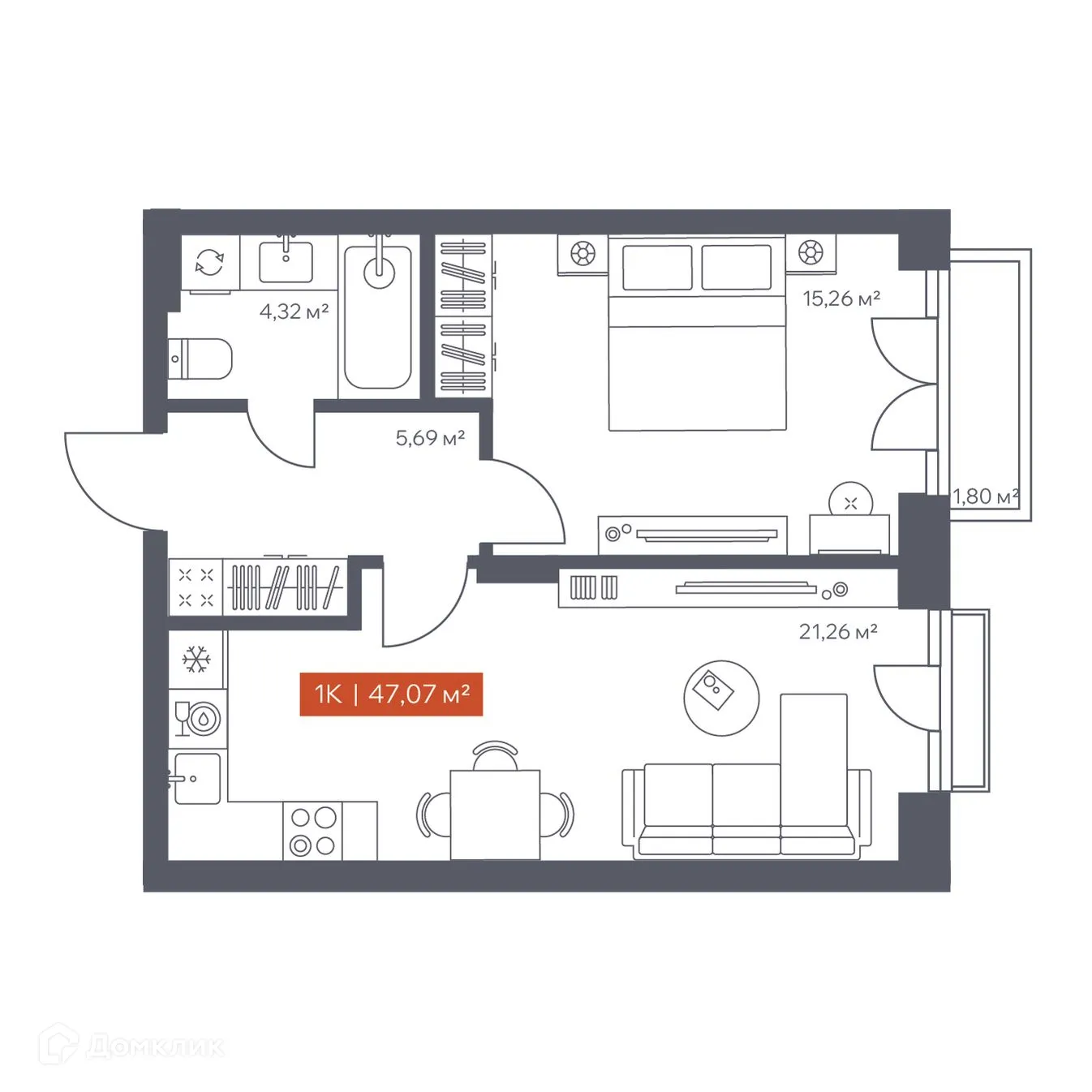 Фото квартиры в ЖК Ломоносов