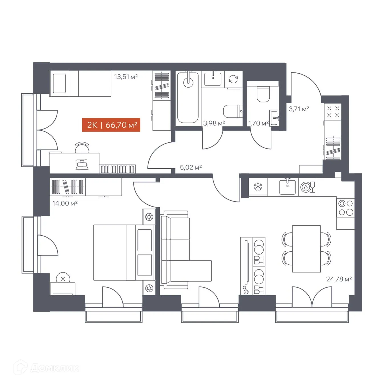 Фото квартиры в ЖК Ломоносов