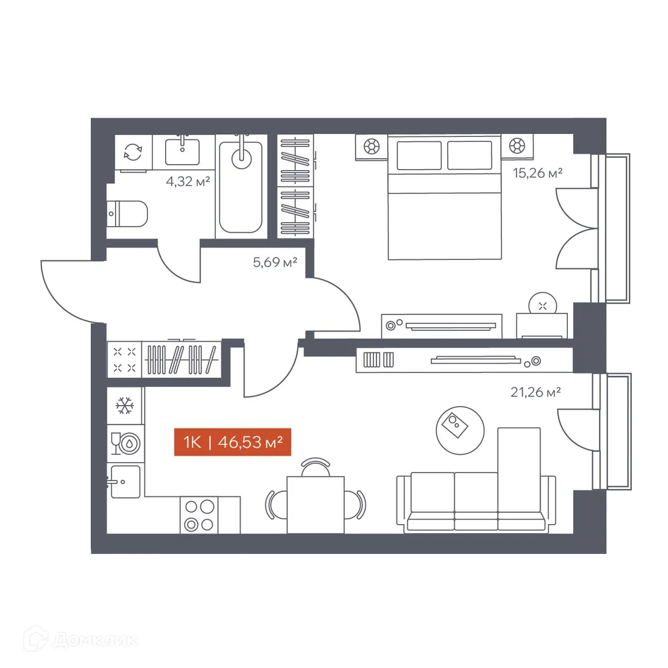 Фото квартиры в ЖК Ломоносов